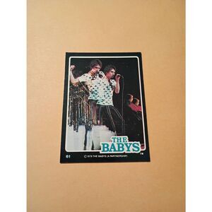 Vintage 1979 The Babys Trading Card #61 London Rock Band Collectible